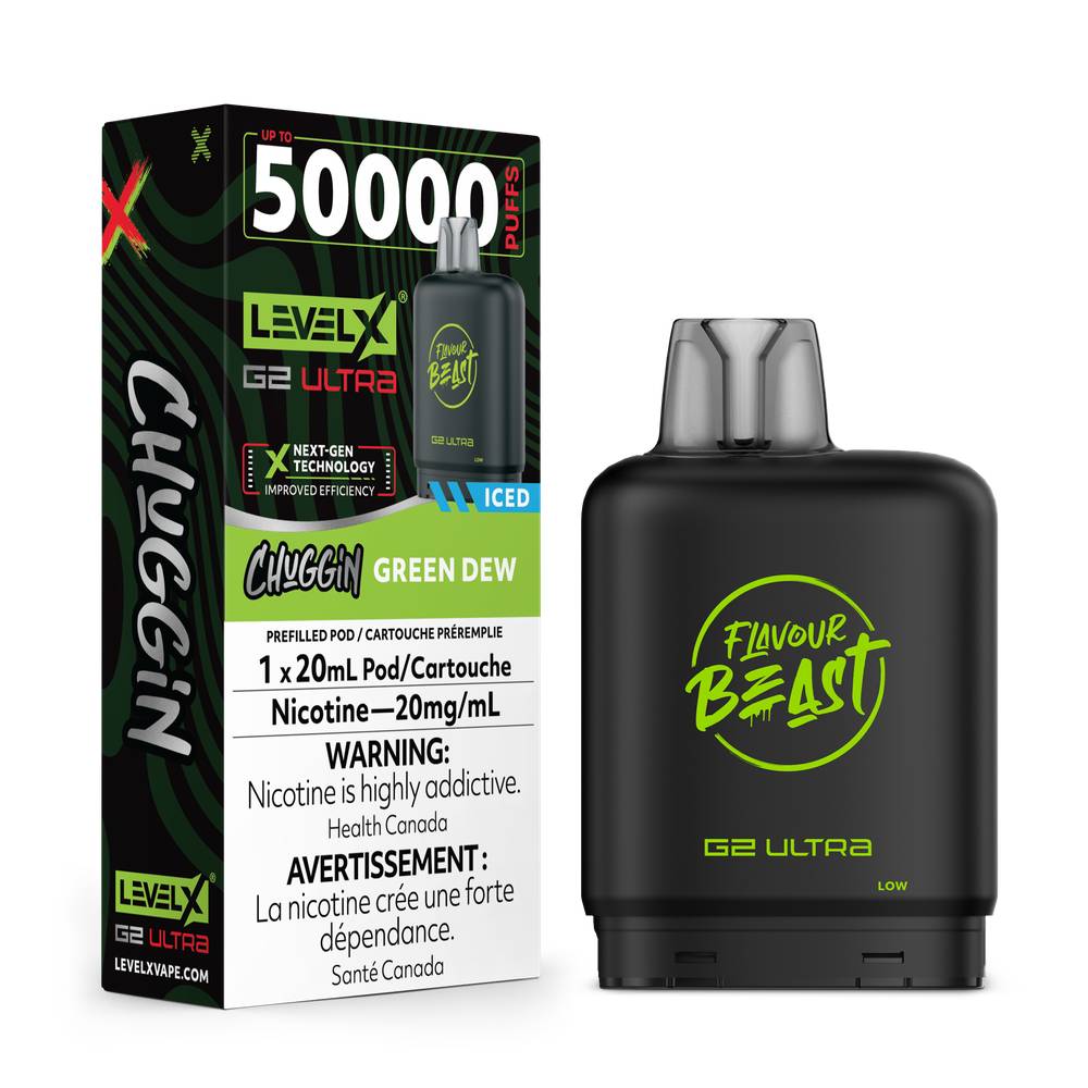 LEVELX_Boost-G2-ULTRA_FlavourBeast_POD_20mg_GreenDew